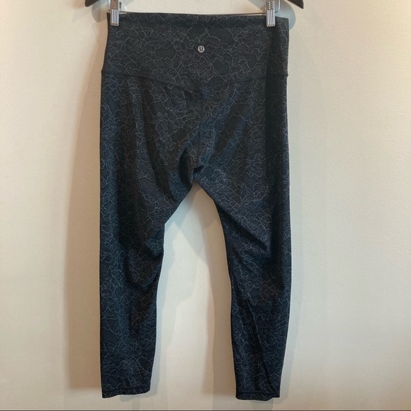 LULULEMON Sz 10 Align Pant II  Lacescape Dark Cast 7/8 Leggings - Picture 6 of 10